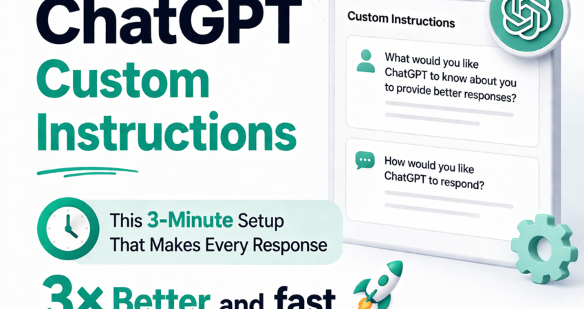 Tips 2 # ChatGPT Custom Instructions — The 3-Minute Setup That Makes Every Response 3× Better