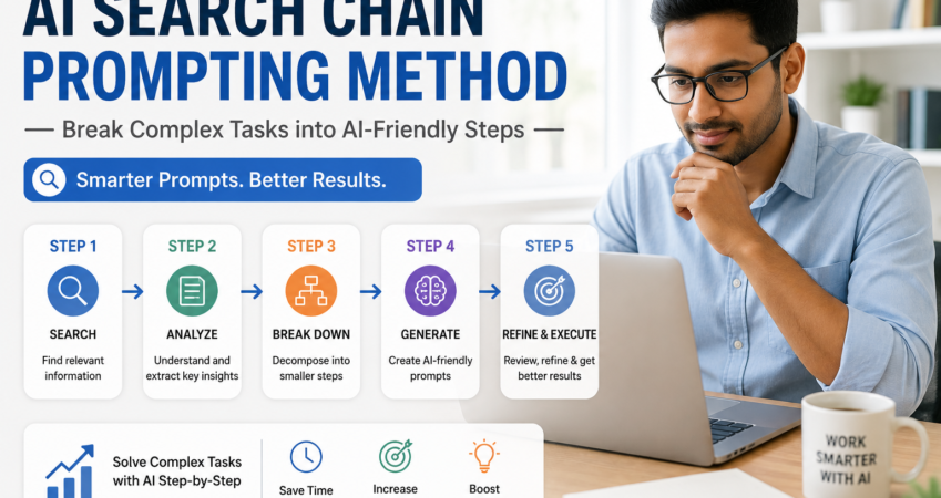 Tip #3: The AI Search “Chain Prompting” Method — How to Break Complex Tasks Into AI-Friendly Steps