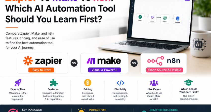 Zapier vs Make vs n8n: Which AI Automation Tool Should You Learn First?