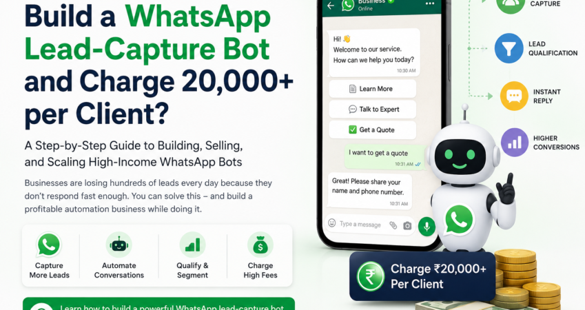 Build a WhatsApp Lead-Capture Bot and Charge 20,000+ per Client