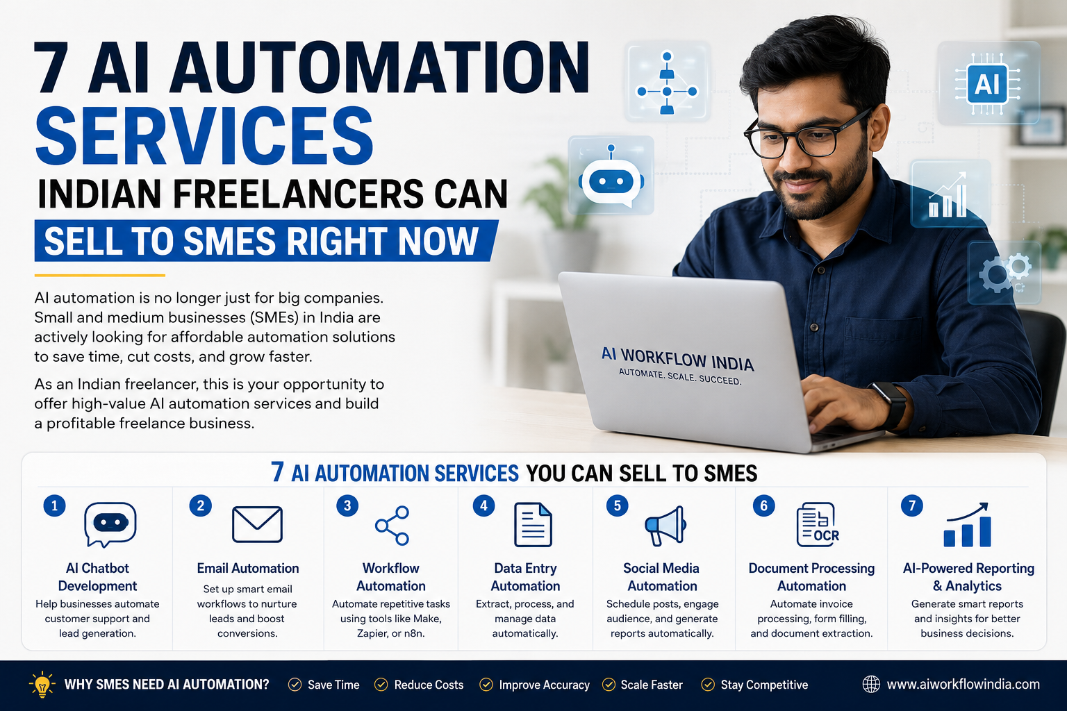 7 AI Automation Services Indian Freelancers Can Sell to SMEs