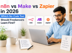 n8n vs Make.com vs Zapier in 2026: Which No-Code Tool Should Freelancers Learn First? n8n vs Make.com vs Zapier in 2026: Which No-Code Tool Should Freelancers Learn First?