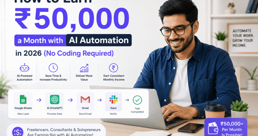 How to Earn 50,000+ a Month with AI Automation in 2026 (No Coding Required)