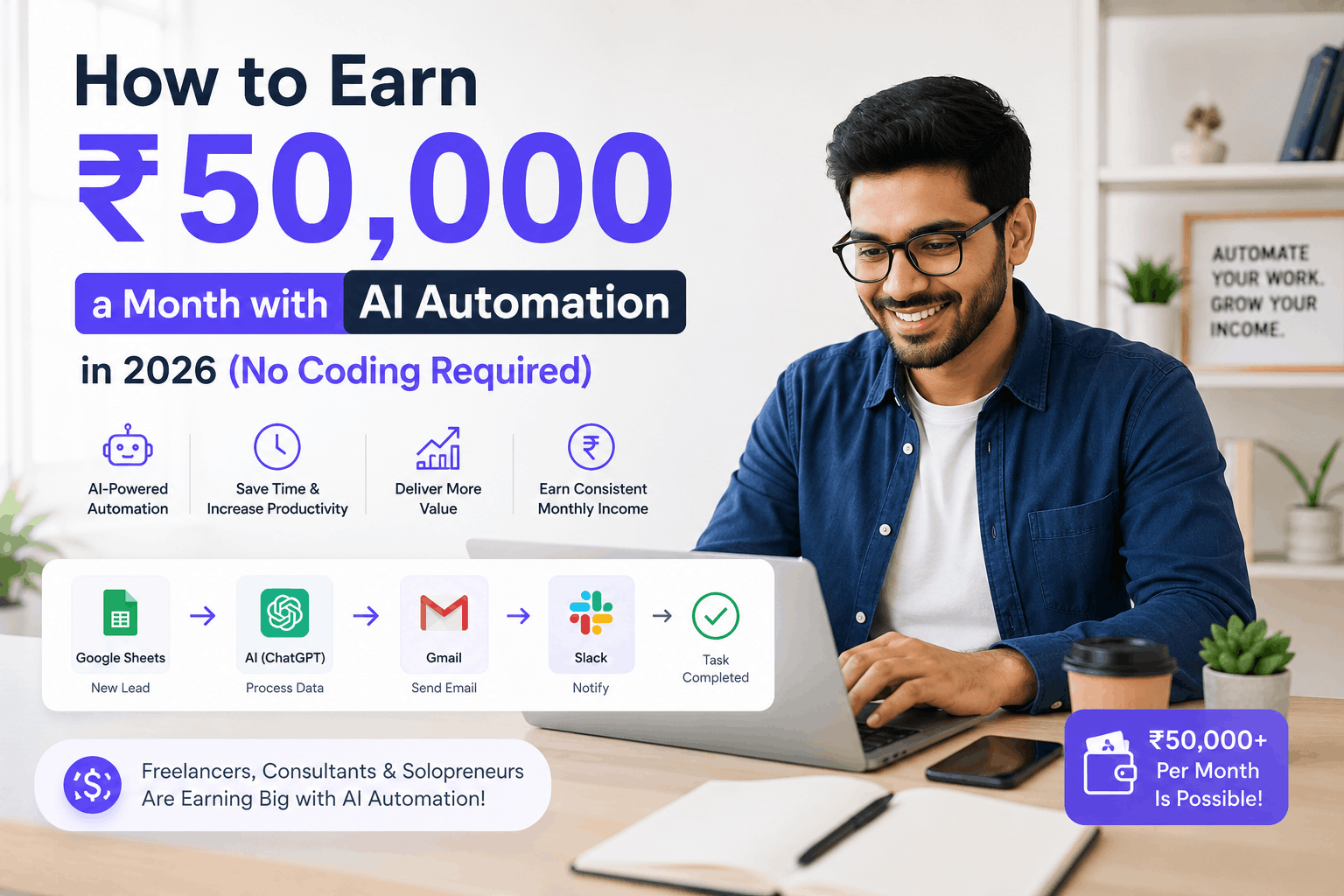 AI automation jobs India, no-code AI career, freshers AI salary India