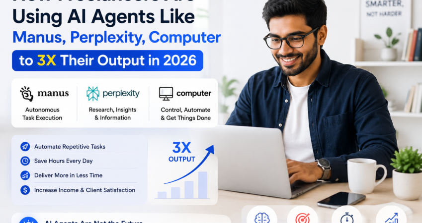 How Freelancers Are Using AI Agents Like Manus & Perplexity Computer to 3x Their Output in 2026