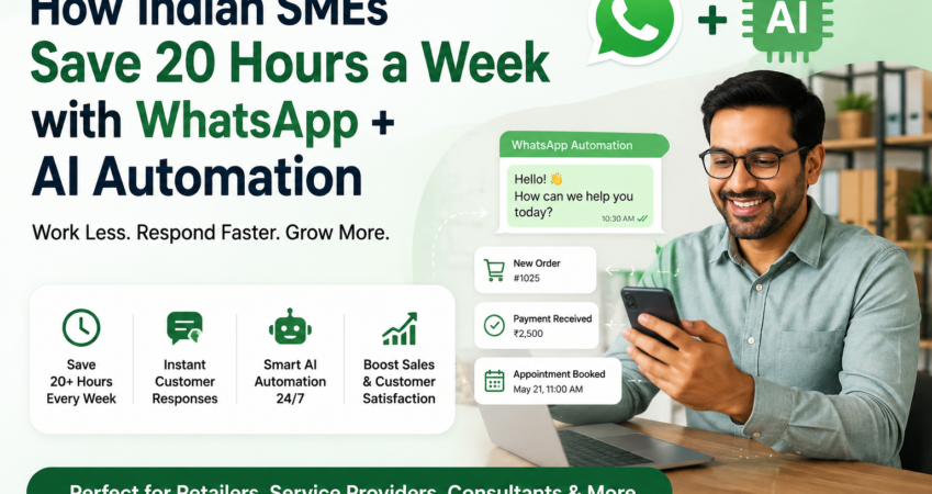 How Indian SMEs Save 20 Hours a Week with WhatsApp + AI Automation
