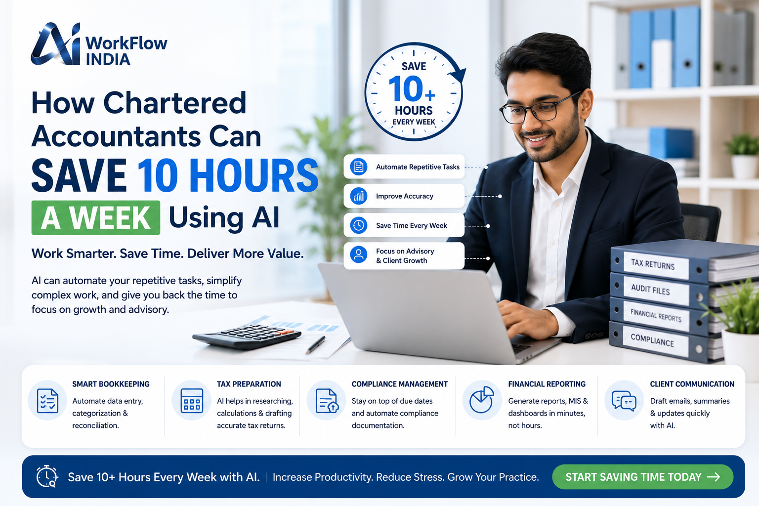 How Chartered Accountants Can Save 10 Hours a Week Using AI