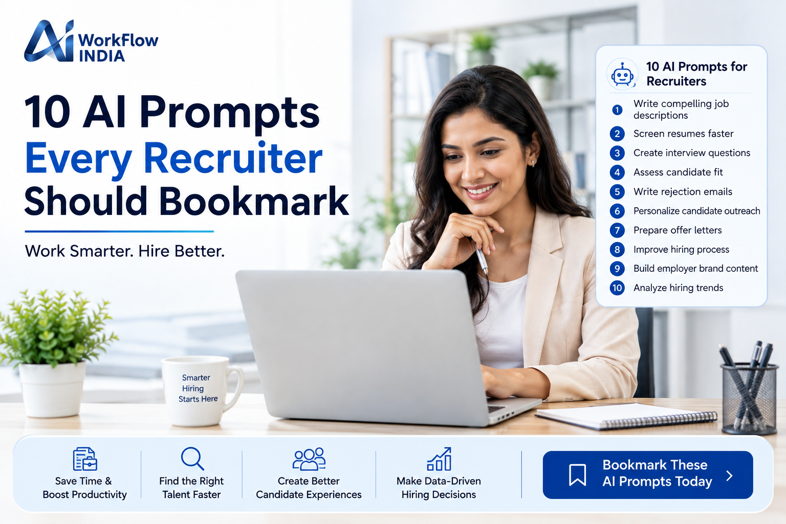 10 AI Prompts Every Recruiter Should Bookmark | AI Recruiting Guide