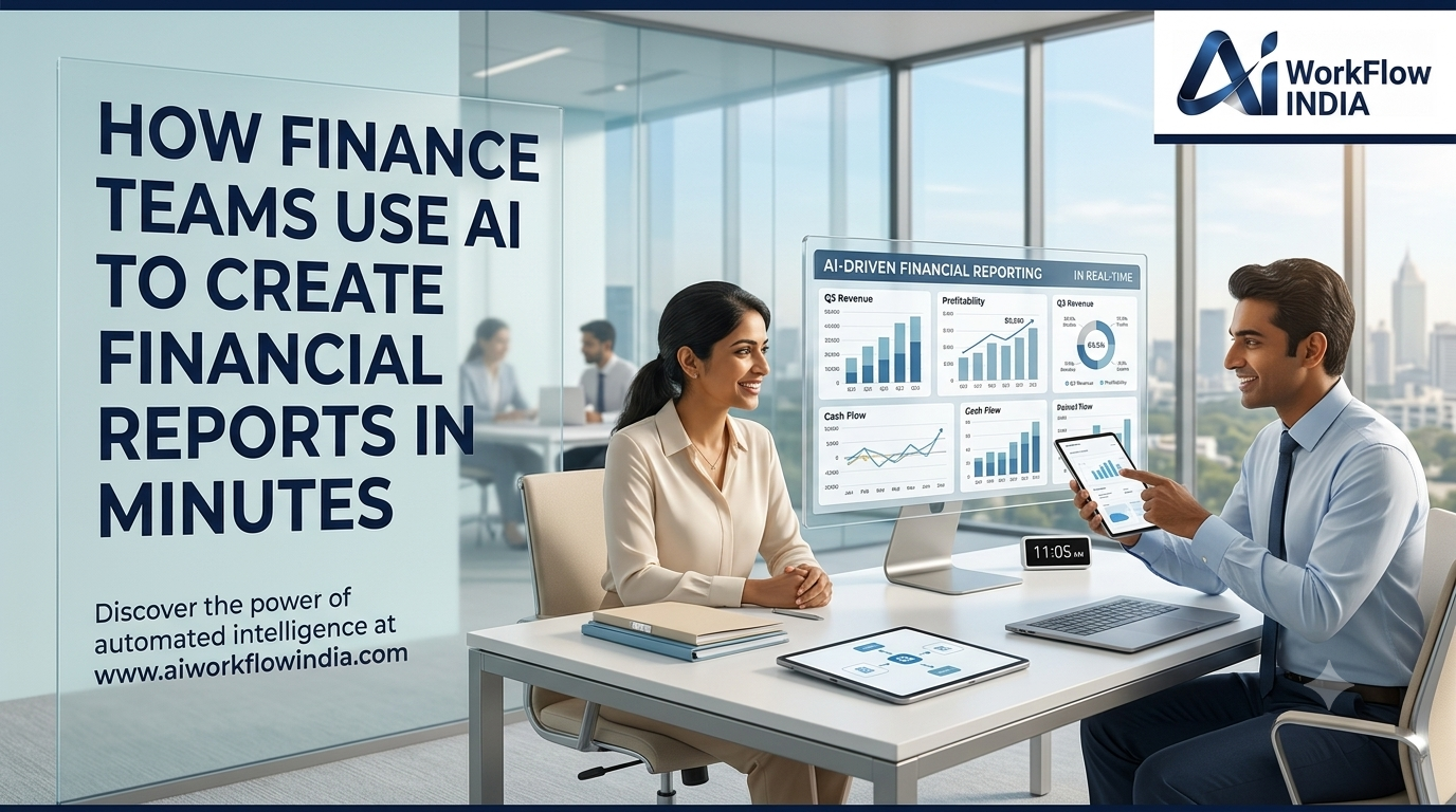 AI Financial Reporting in Minutes | AIWorkflowIndia